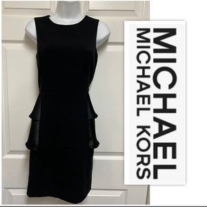 MICHAEL Michael Kors Black Peplum Dress